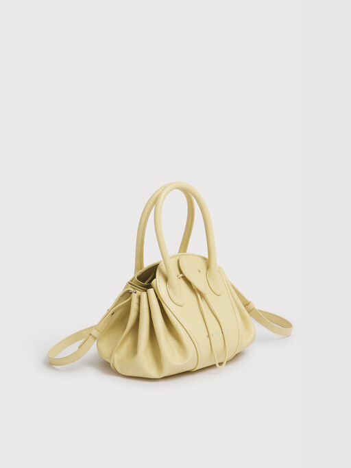 Kleine Tasche Tulipea aus gelbem Leder - Schultertaschen
