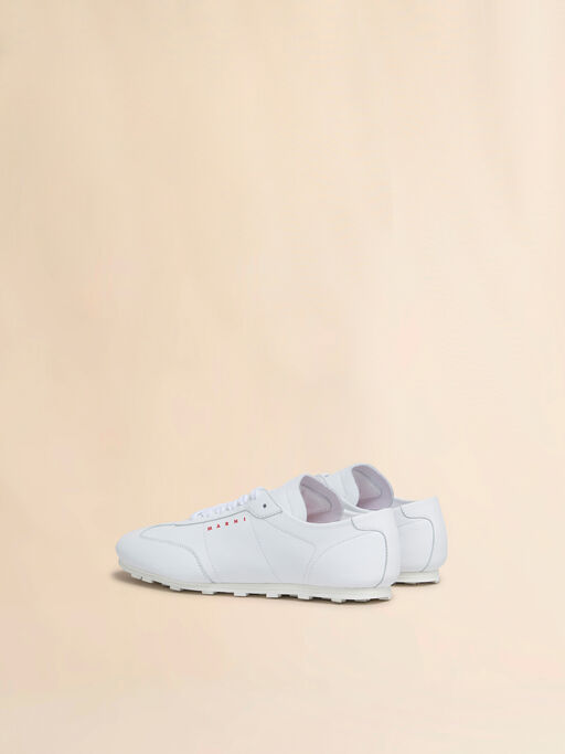White nappa leather Softy Soccer sneaker - Sneakers