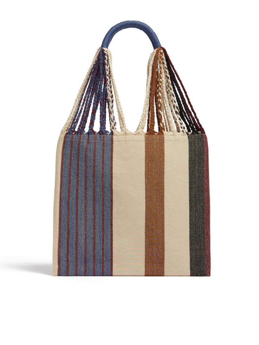 MARNI MARKET ポリエステル ショッピングバッグ ハンモック風ハンドル付き グレー/ターコイズ/レッド - ハンドバッグ - Image 3