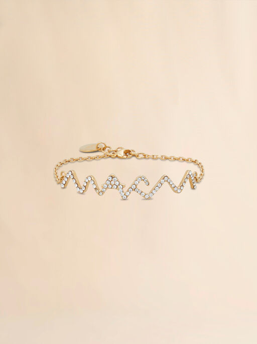 Chain bracelet with Marni Symbol and rhinestone pavé - Bracelets
