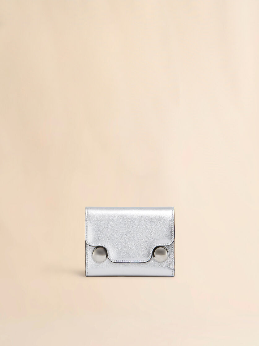 Silver leather Trunkaroo trifold wallet - Wallets - Image 1