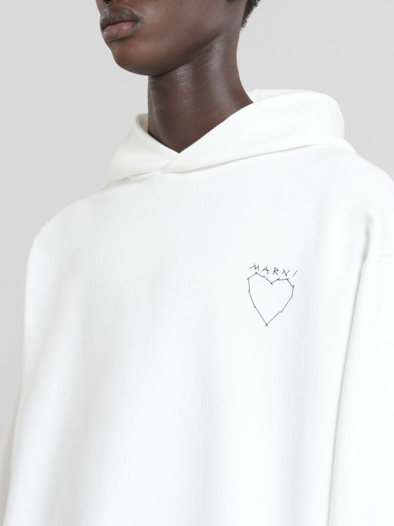 MARNI SIDE SPLIT HOODIE - SAND main image 1