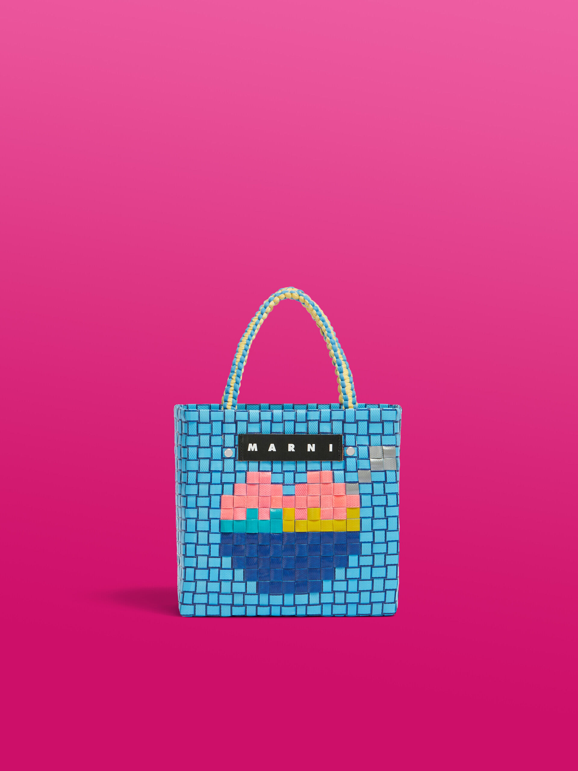 未使用 マルニ マーケット　ミニバスケットトートバッグ　セラミックダイヤ　カゴ セラミック(セラミックダイヤ) MARNI MARKET MINI BASKET BAG | Marni