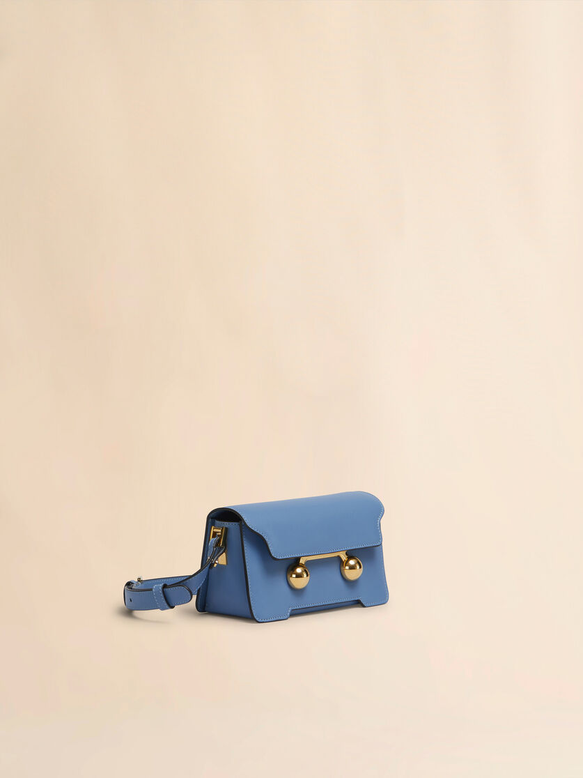 Blue leather Trunkaroo mini shoulder bag - Shoulder Bags - Image 4