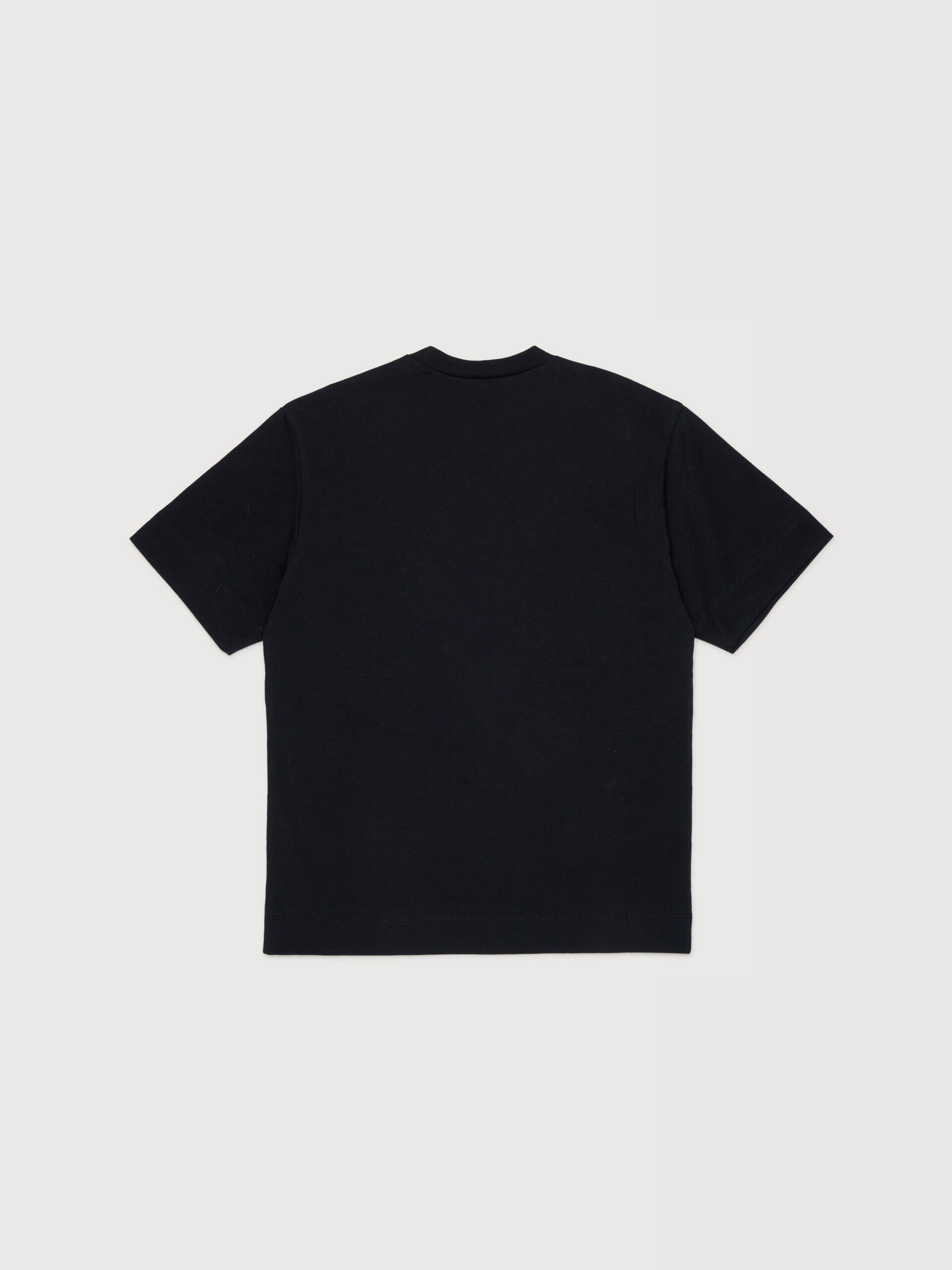 Black cotton T-shirt with shiny Marni logo | Marni