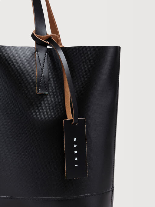 Black open shopper with Marni tag - Shopping Bags