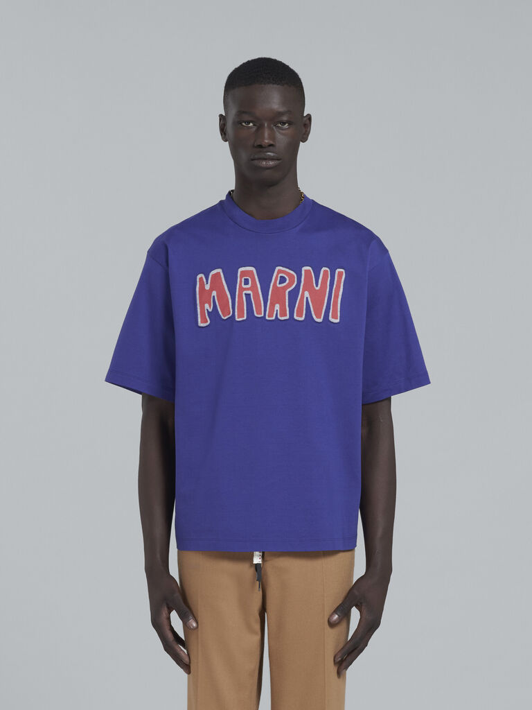 Marni Blue Cotton T-Shirt
