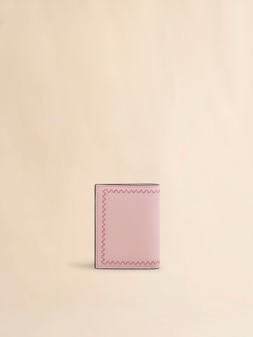 Sky blue bi-fold wallet with Marni Symbol embroidery - Wallets - Image 3