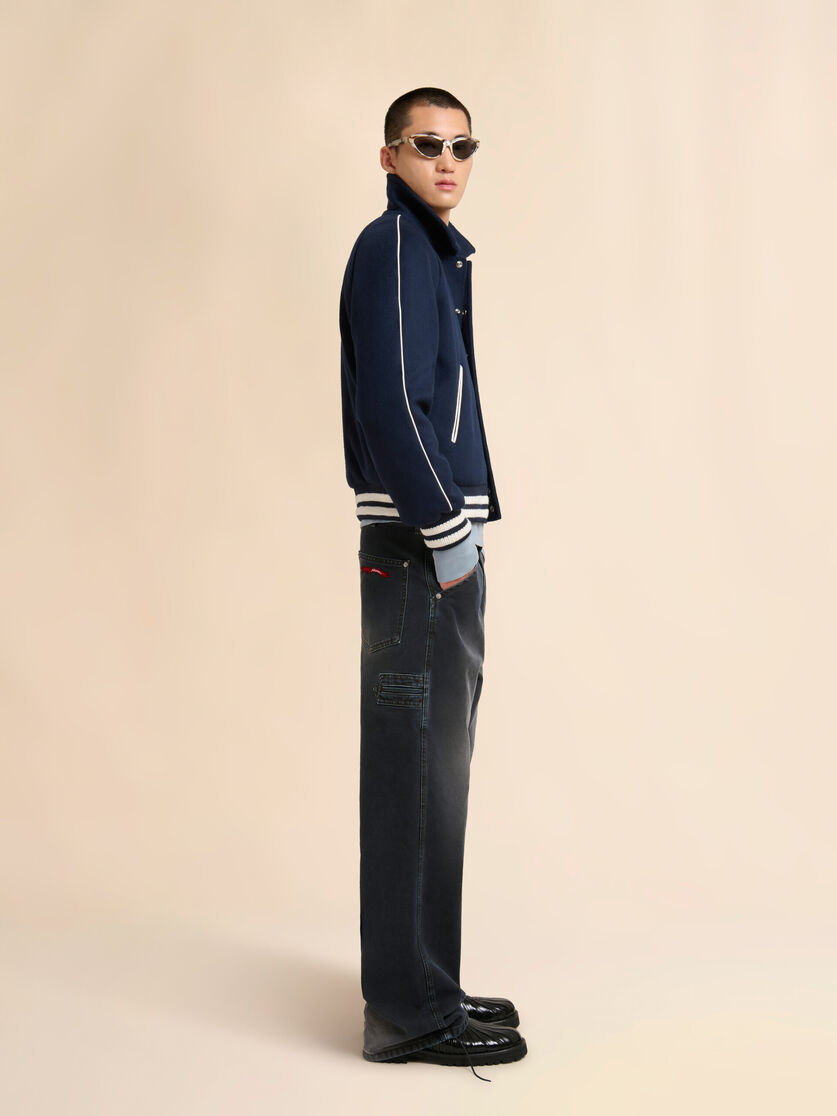 Blue cotton sweatshirt with Marni patches, Image 6