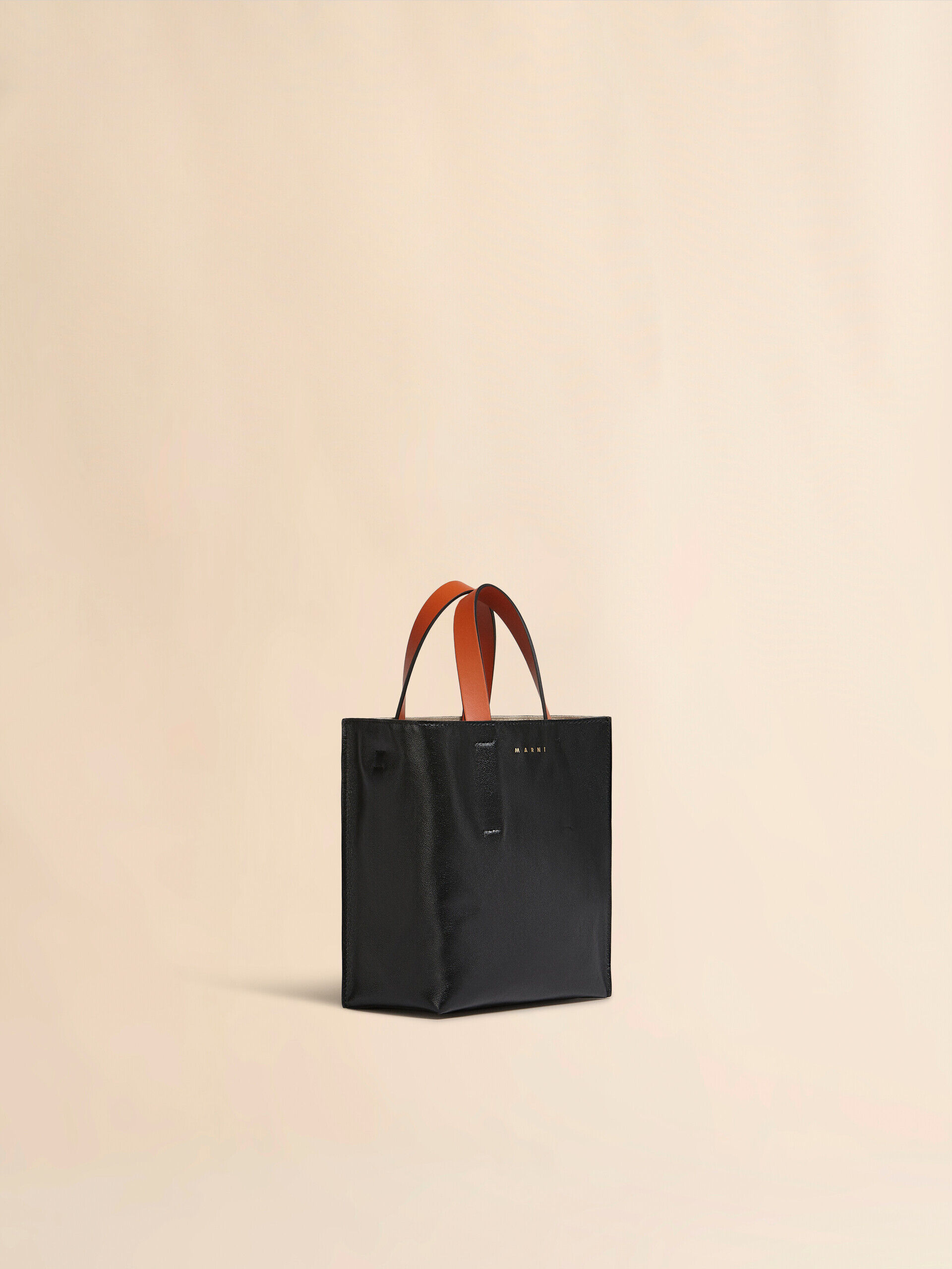MUSEO SOFT mini bag in black and green leather | Marni