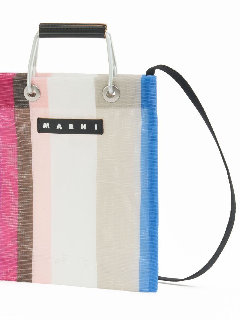 グリーンブルー(ターコイズ) MARNI MARKET STRIPE MINI SHOULDER BAG - ハンドバッグ - Image 4