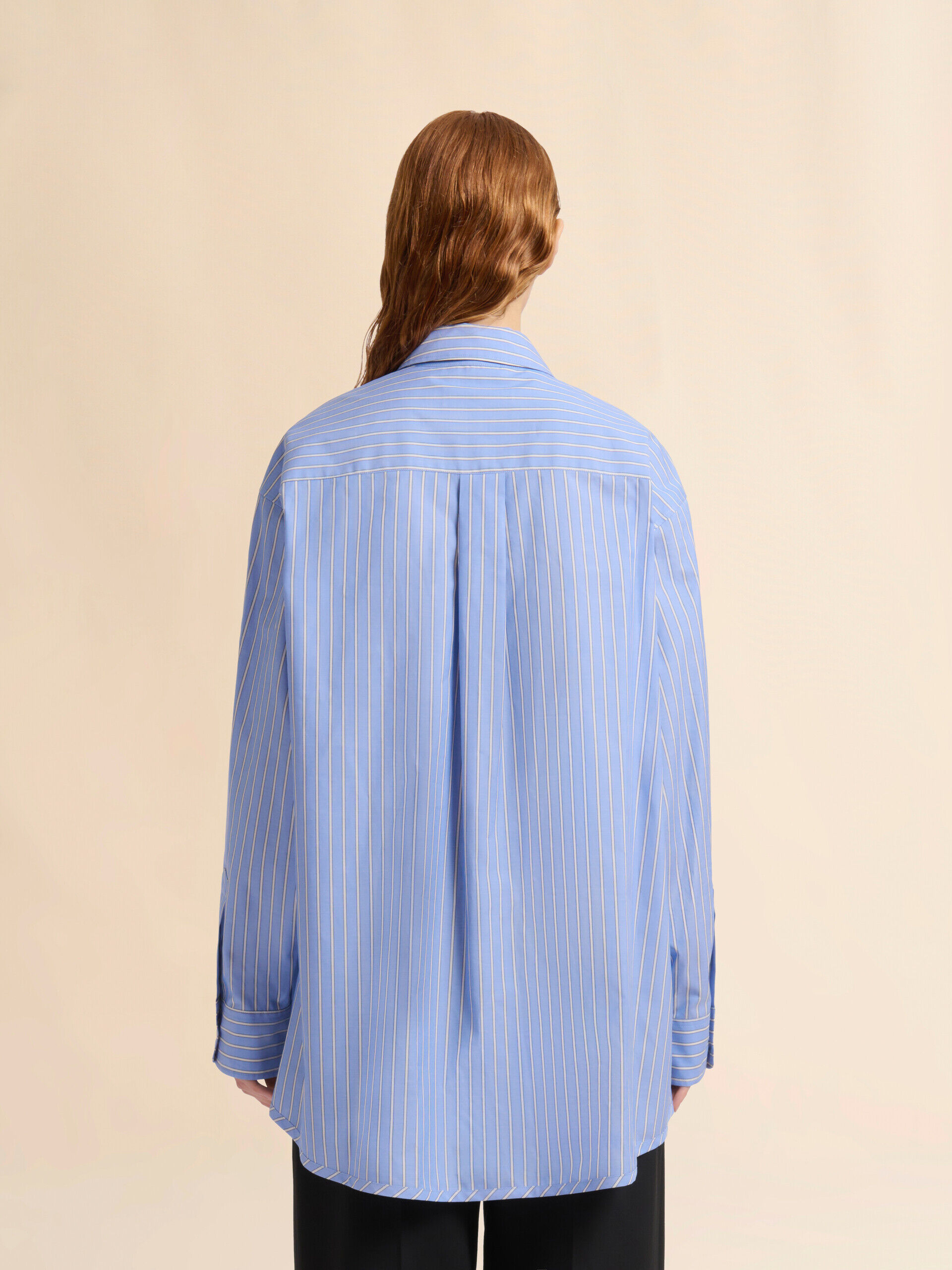 Marni ブルー コットンポプリン製ストライプシャツドレス ブルー コットンポプリン製ストライプシャツドレス | Marni