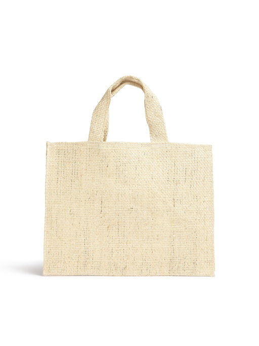 レッド 天然繊維製 MARNI  MARKET CANAPA スモールバッグ - ショッピングバッグ