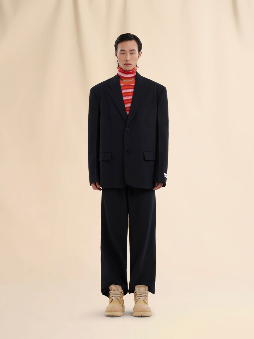 Black light wool blazer with Marni tag - Jackets - Image 2