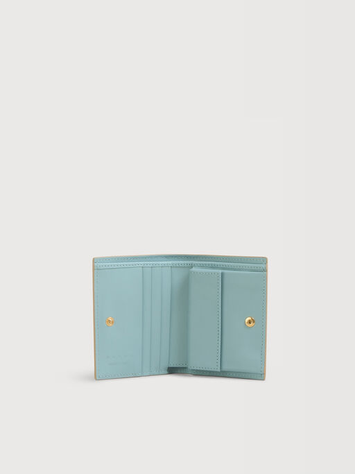 Beige bi-fold wallet with Marni Symbol embroidery - Wallets