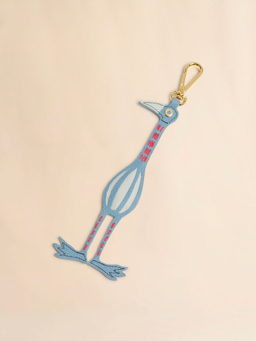 Blue leather animal alphabet charm, Image 3