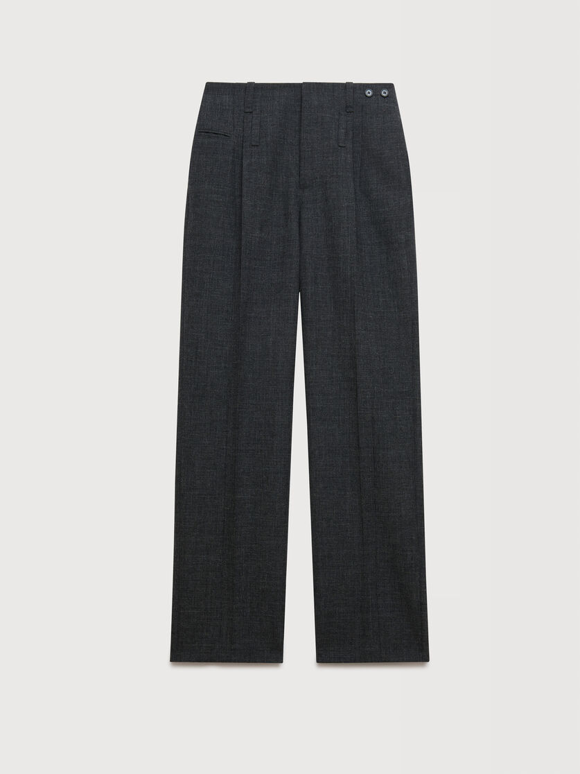 Grey British wool trousers, Image 1