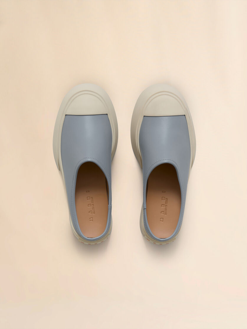 Grey leather Pablo sabot - Sneakers - Image 4