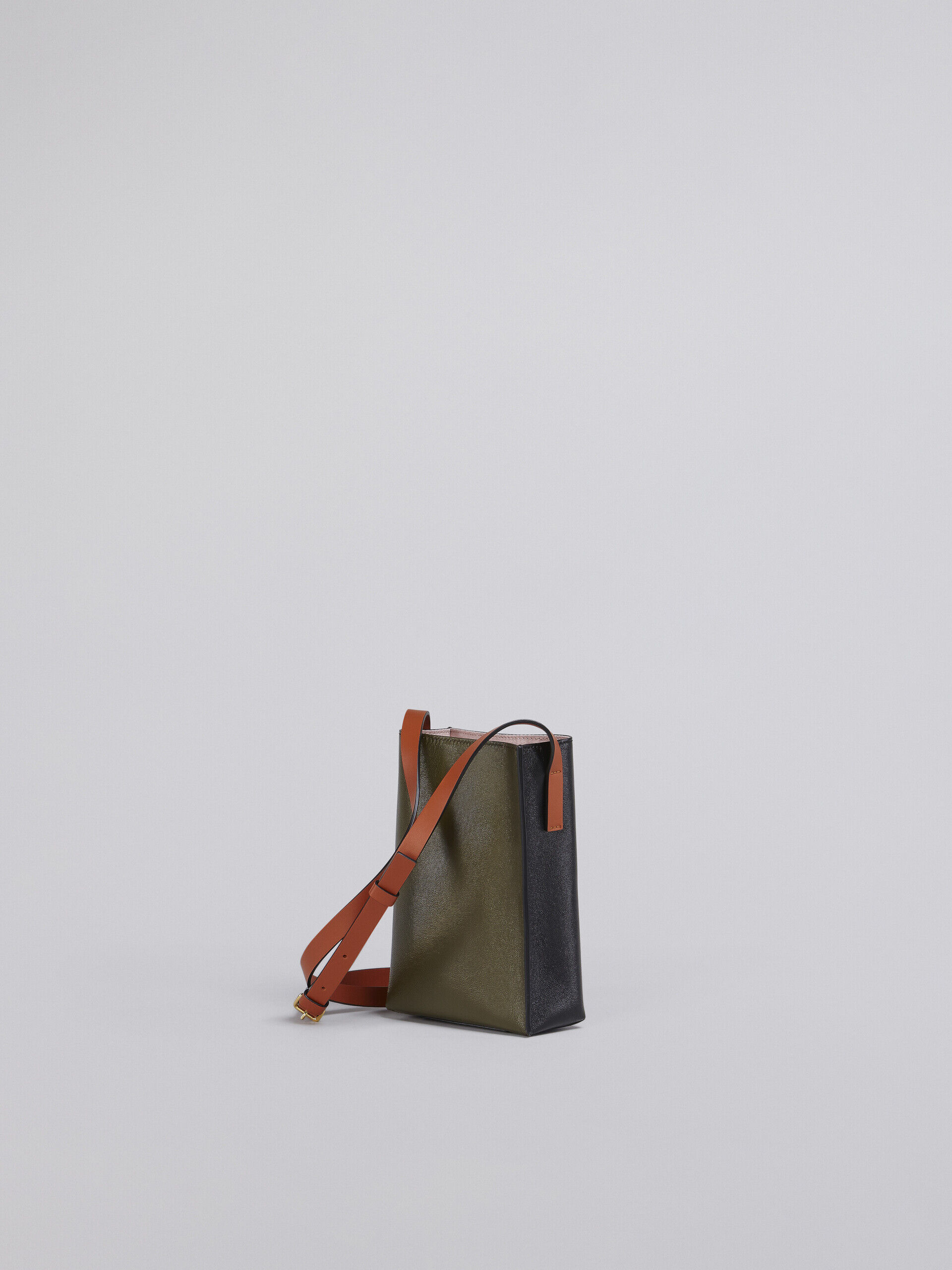 Museo Soft Nano Bag in green and black leather | Marni