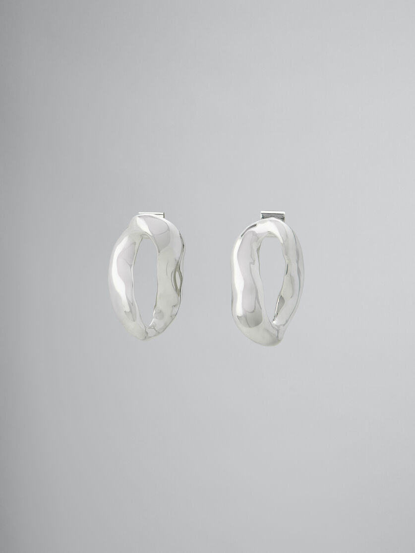 Oversized irregular ring earrings - Earrings - Image 1