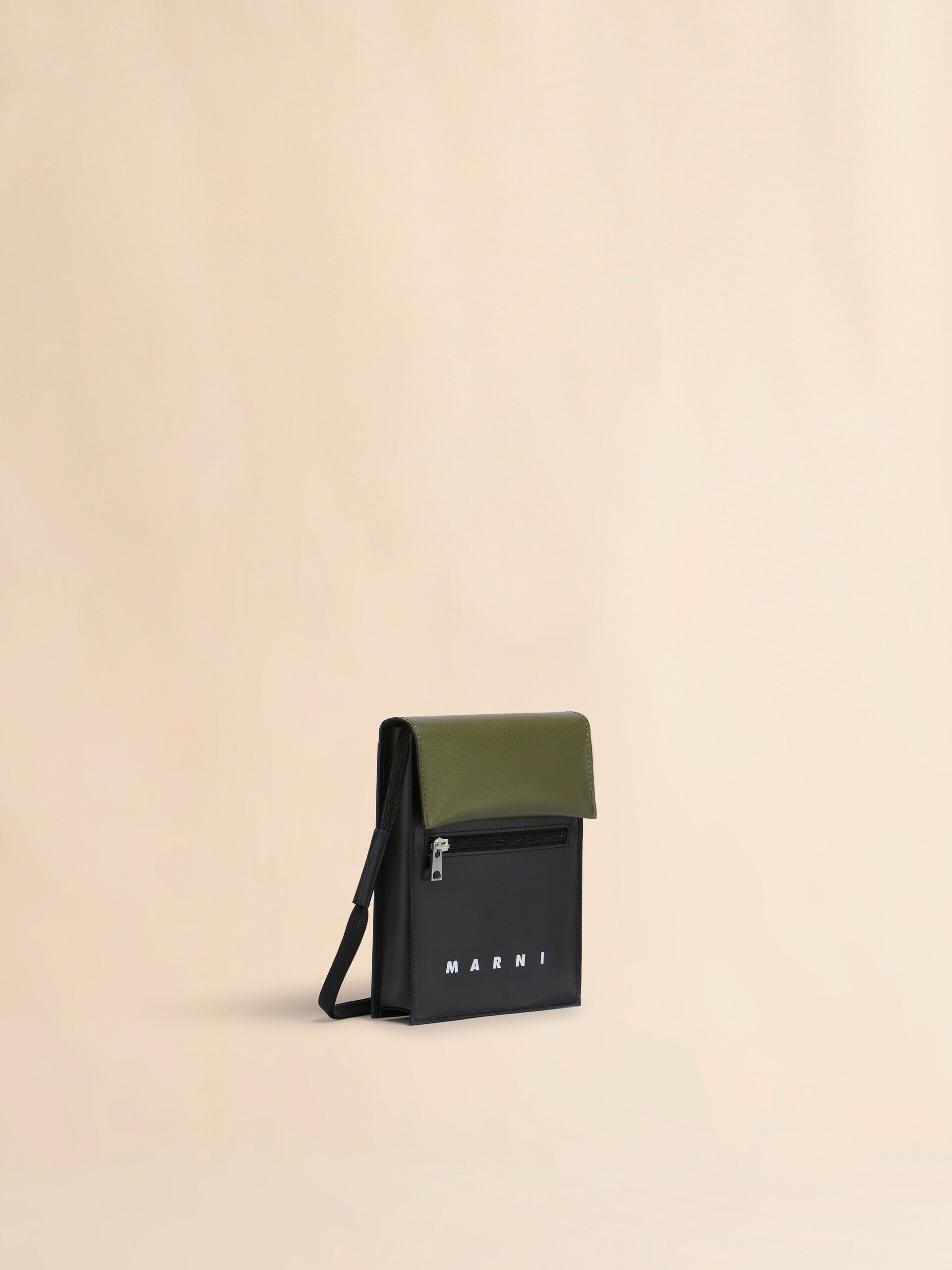 ディープグリーン ブラック Tribeca ショルダーバッグ | Marni