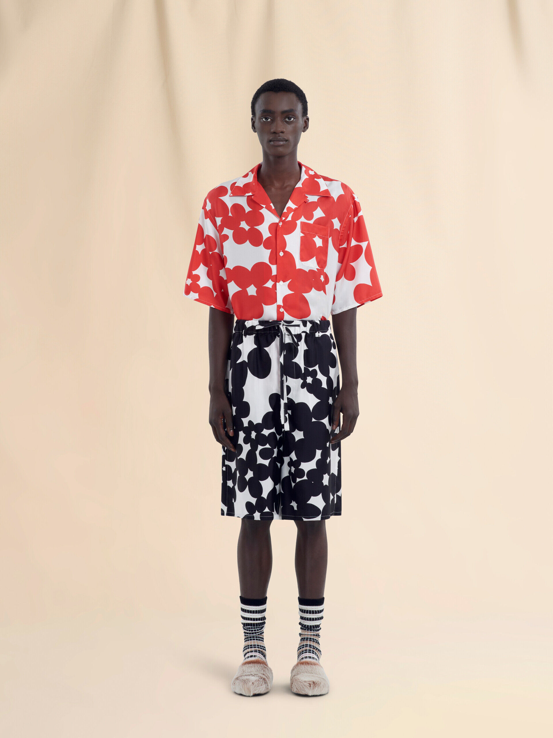 【関税＆送料込み】Marni Wide Leg Bermuda Shorts Marni Workwear Gabardine Bermuda Short Light Orange – LESS 17