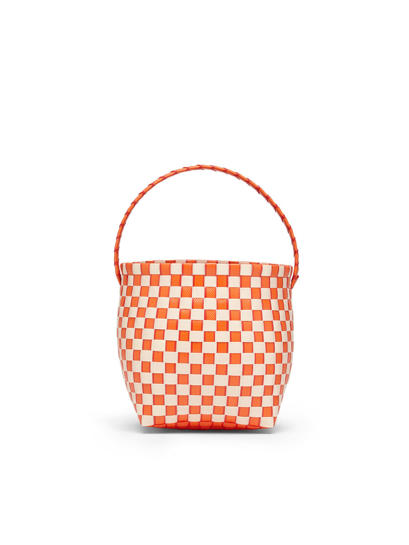 オレンジ ウォーブン素材製 MARNI MARKET POD BASKETバッグ, Image 3