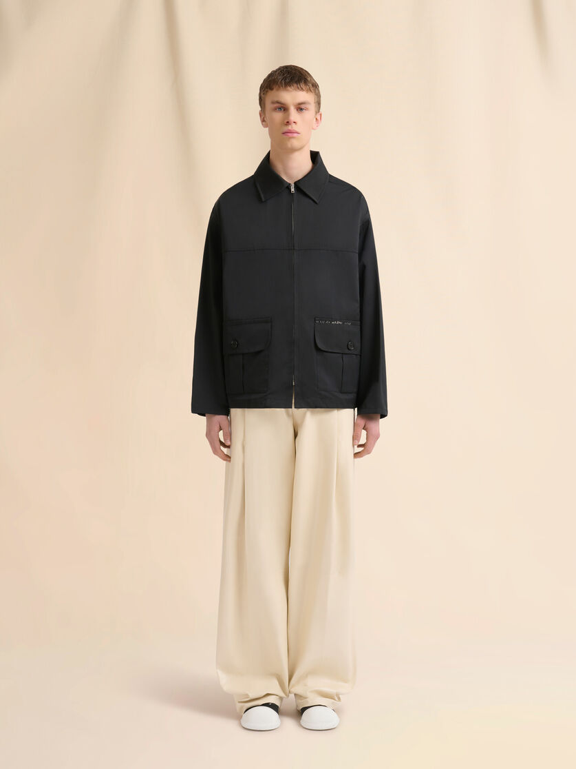 Black water-repellent taffeta jacket - Jackets - Image 2