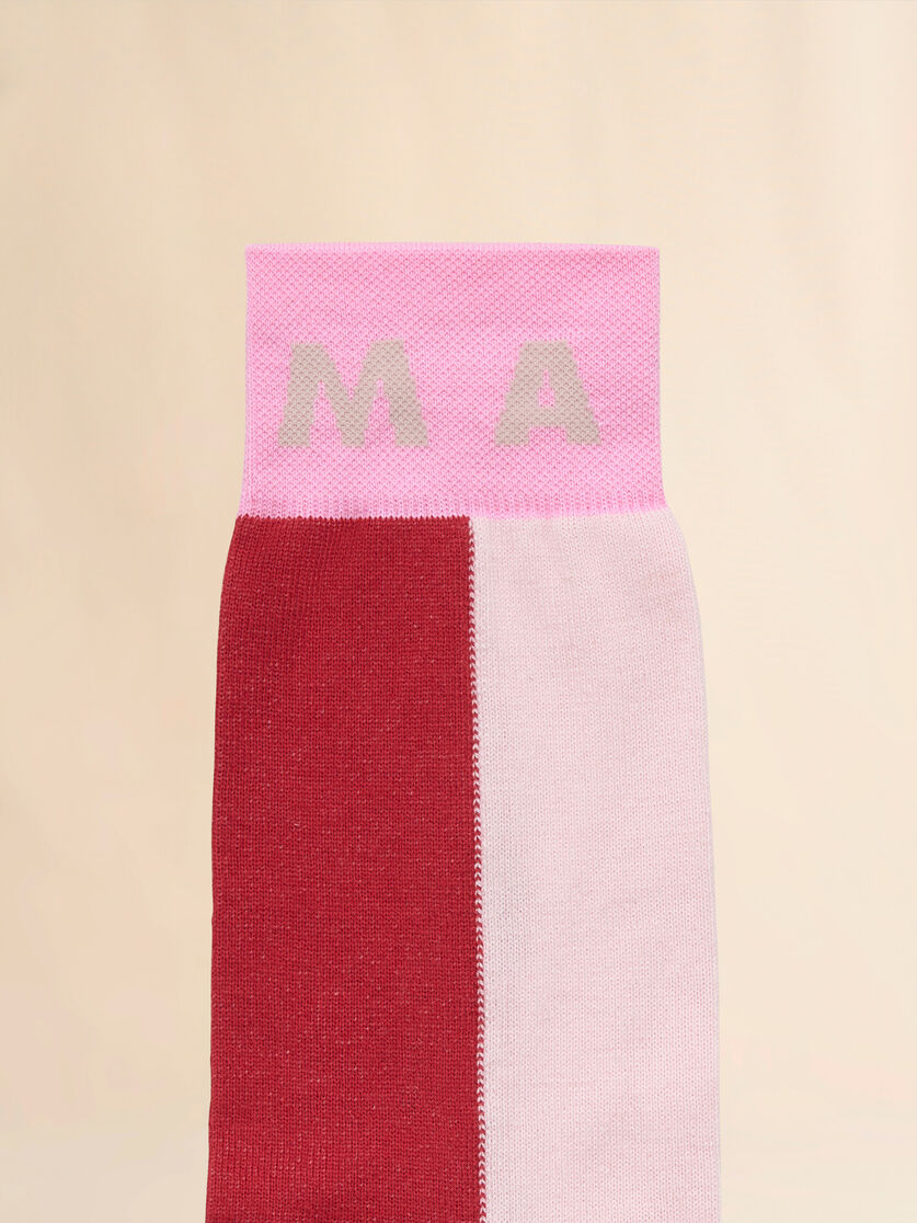 Blue colour block socks - Socks - Image 3
