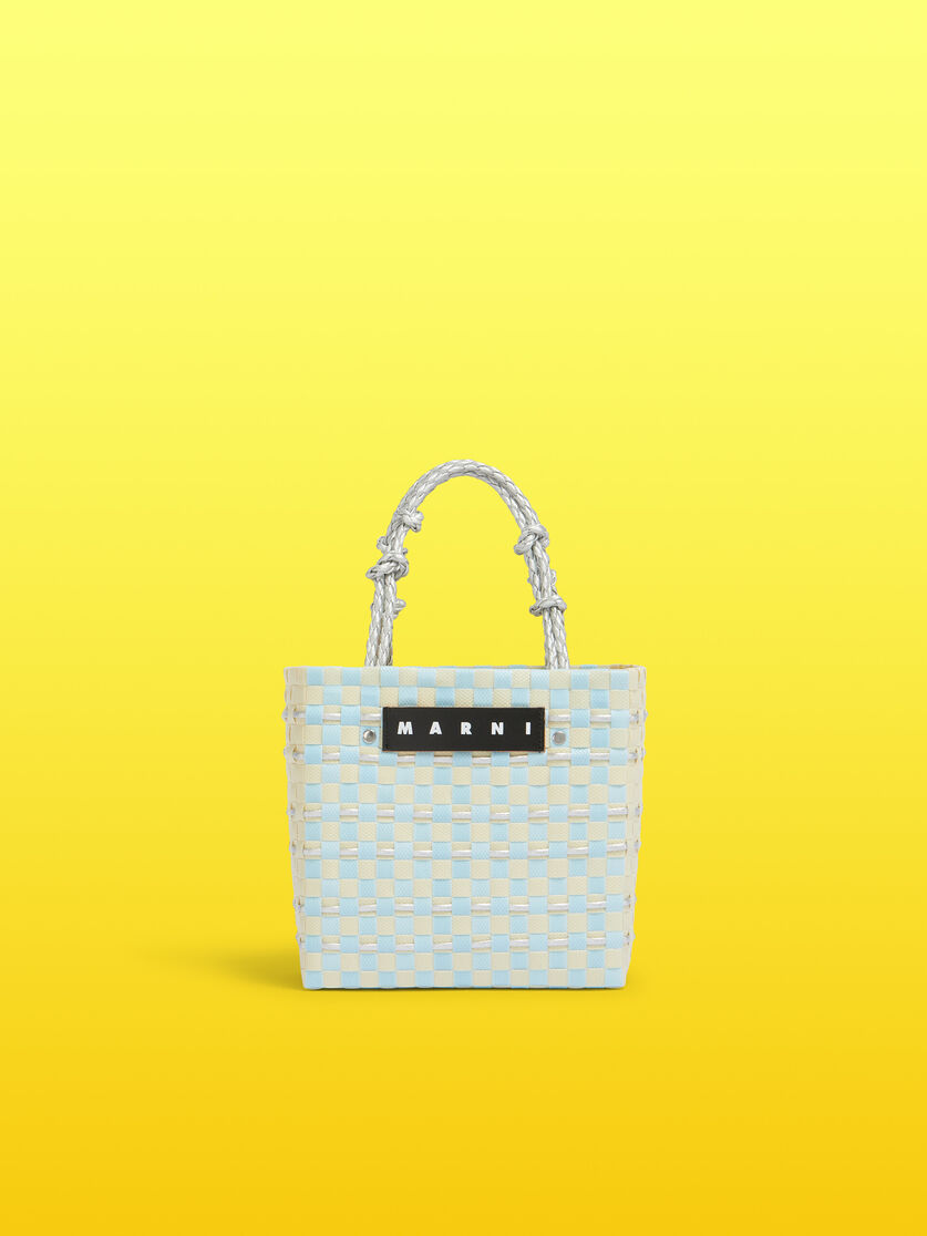 ライトブルー MARNI MARKET ブレードハンドル バスケットバッグ - ショッピングバッグ - Image 1