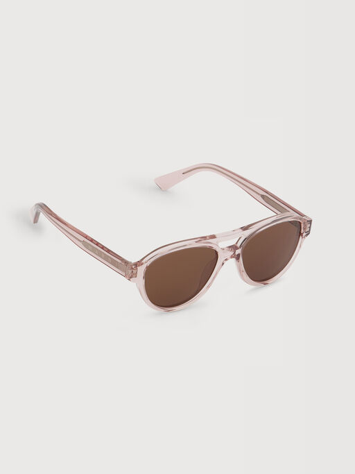 Translucent pink Zeanou sunglasses - Optical