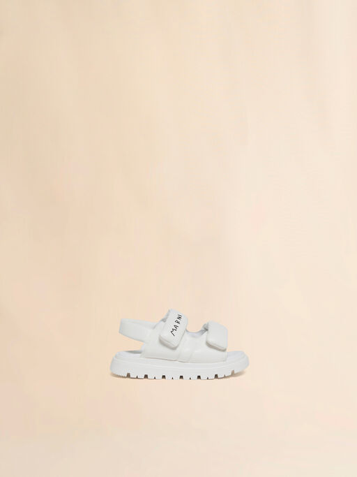 White padded sandal with Marni Mending logo - Sneakers