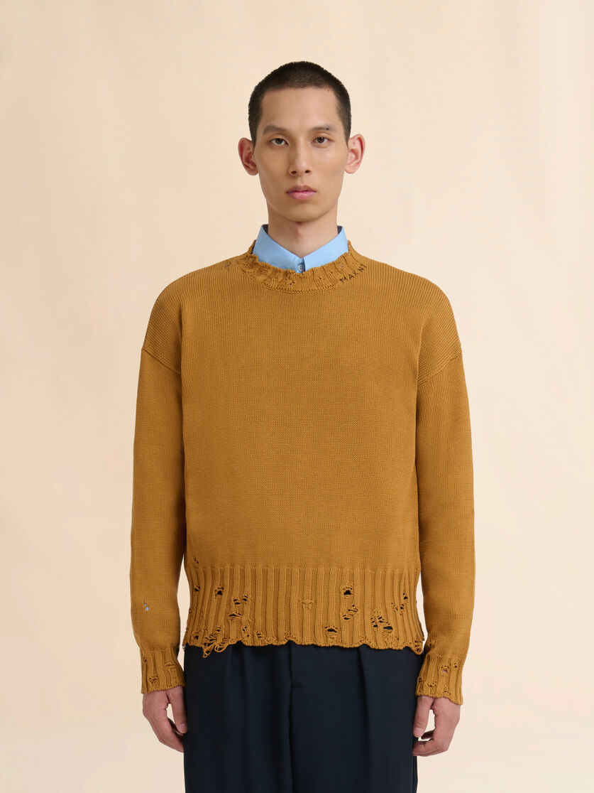 Black twisted crewneck sweater - Pullovers - Image 2