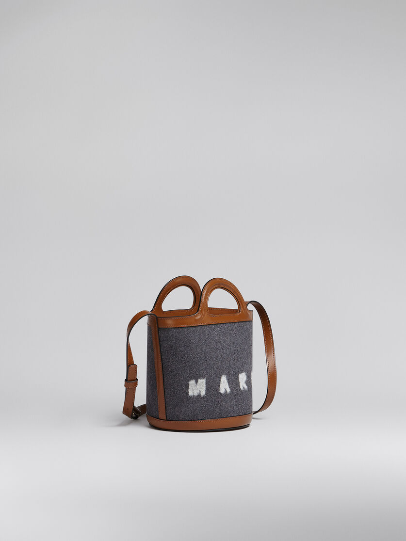 TROPICALIA mini bucket bag in felt and leather - Shoulder Bags - Image 6