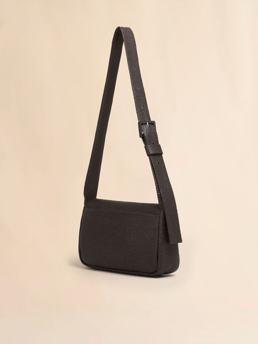 Mittelgroße braune Trunkaroo Soft Tasche aus Nappaleder - Schultertaschen