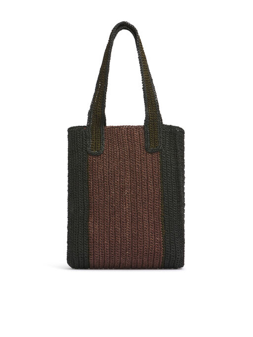 レーズン MARNI MARKET フィケクロシェバッグ - ショッピングバッグ