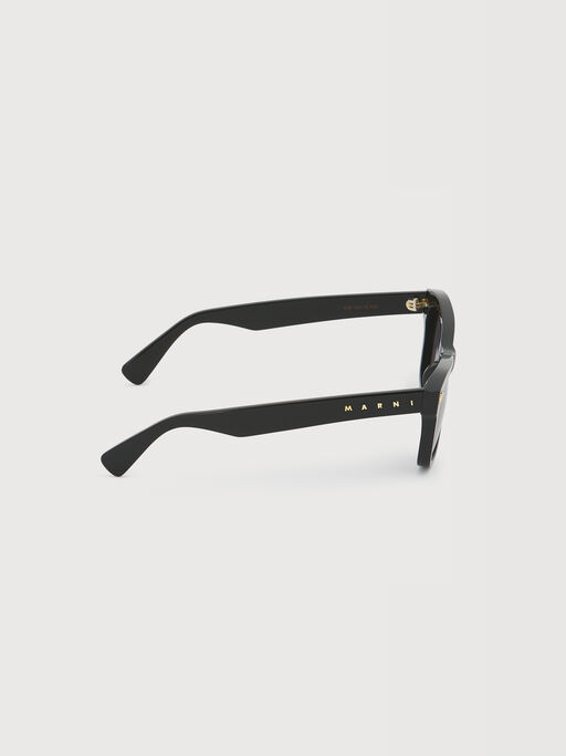 Black acetate sunglasses - Optical