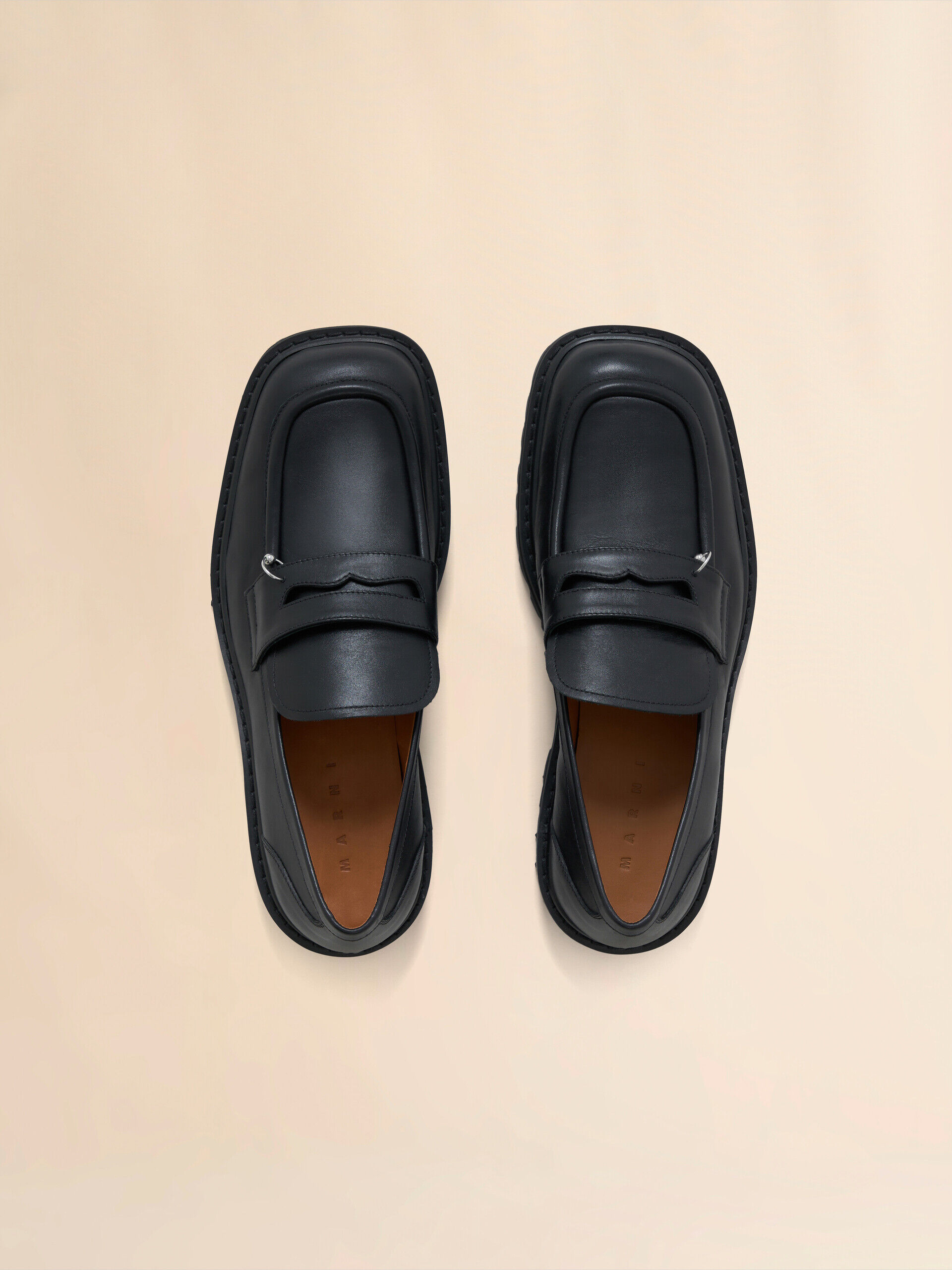 値下げ可 MARNIフリッジ ベルクロストラップローファー ブラック 35