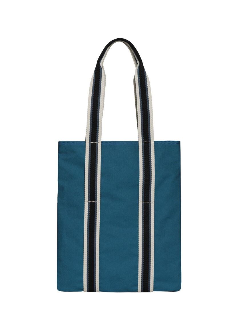 ブルーソーダライトMARNI MARKET Canvas Tote, Image 3