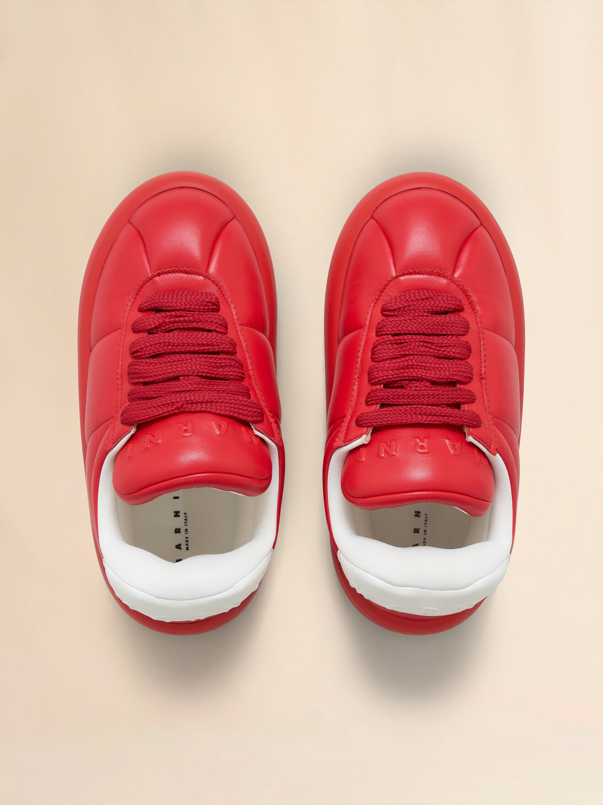 Red leather BigFoot 2.0 sneaker | Marni