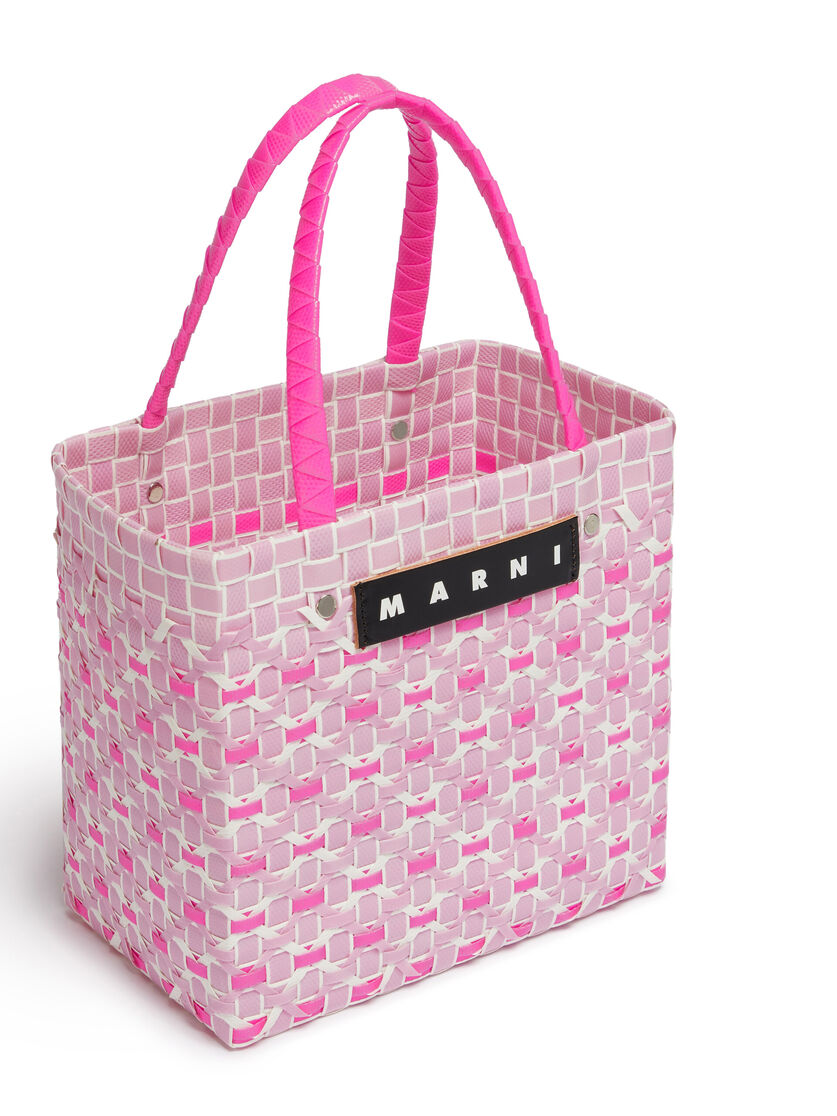 Blue And Red Marni Market Criss-Cross Mini Basket Bag - Shopping Bags - Image 4
