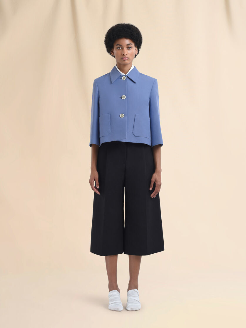 Indigo cotton jacket with Marni Symbol - Jackets - Image 2