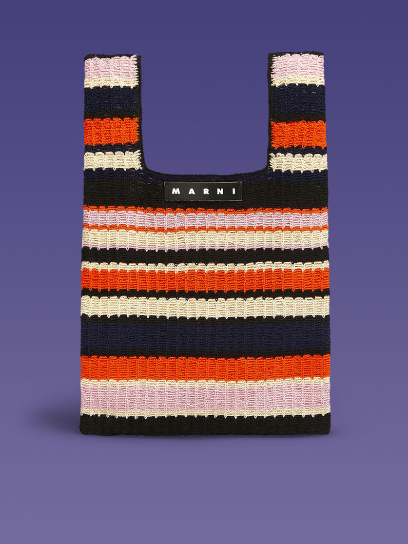 ホワイト&ブルー MARNI MARKET FISH クロシェバッグ - ハンドバッグ - Image 1