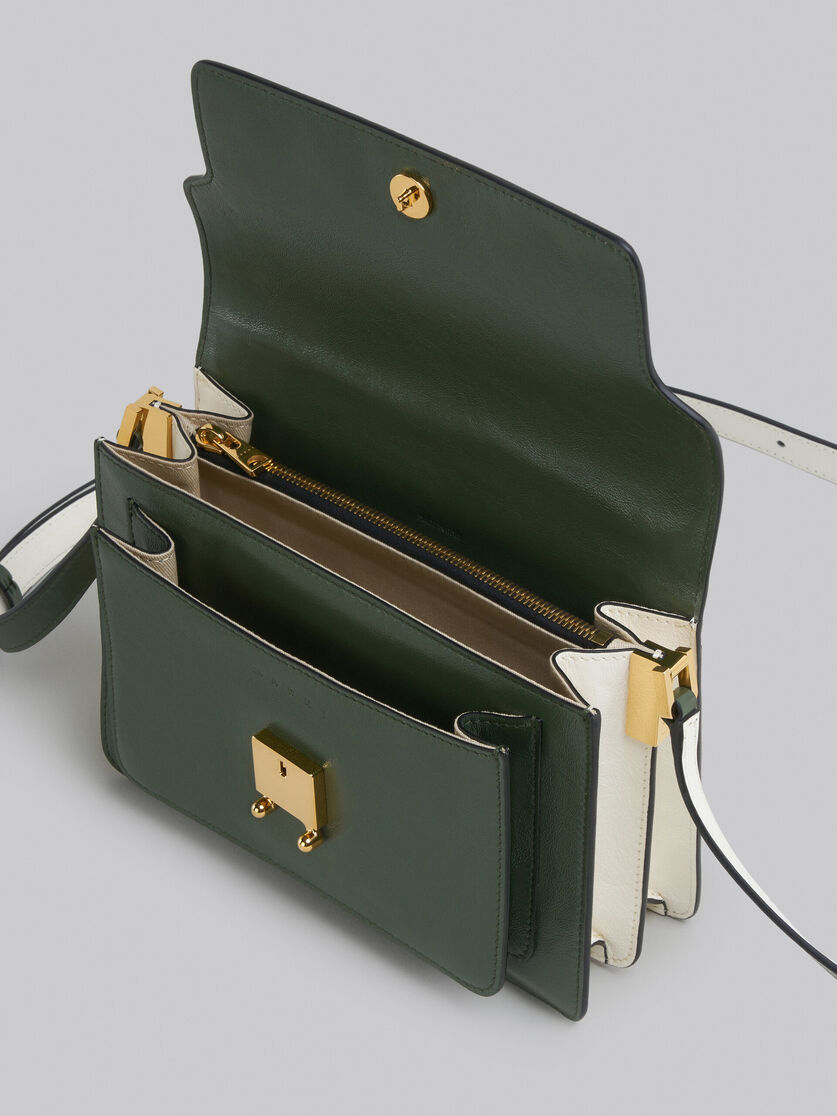 Marni Trunk Patent Soft Mini Bag in Sea Green