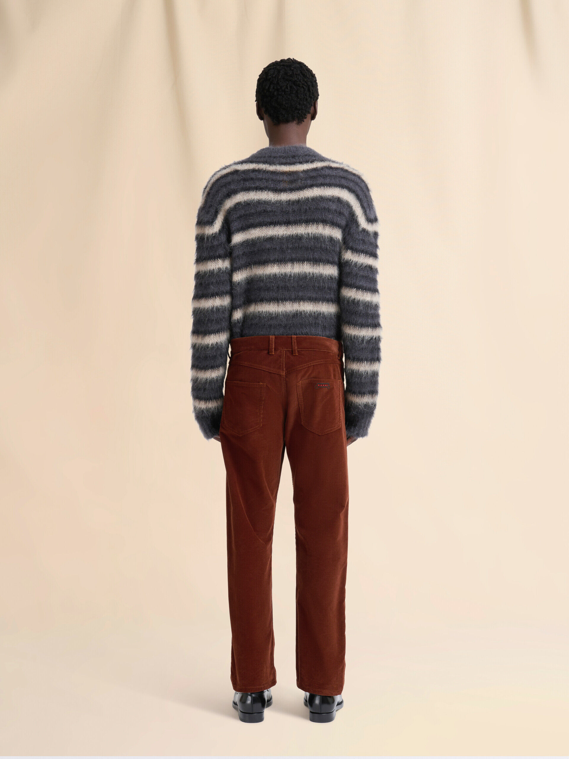 新品タグ付き❗️【MARNI】パンツ/コーデュロイ/size:46/ブラウン ブラウン コーデュロイパンツ Trunkaroo ロゴ付き | Marni