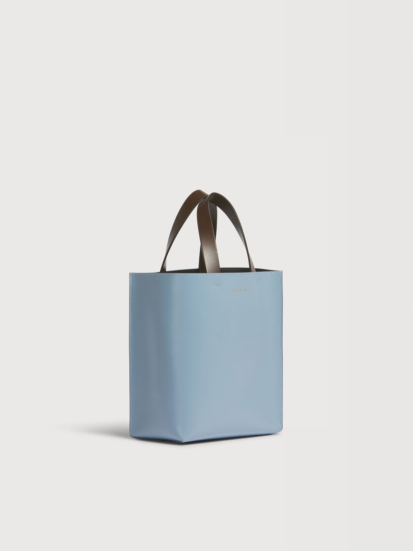 ブルー、オレンジ＆ダークブラウン レザー製 Museo ミニバッグ, Image 5