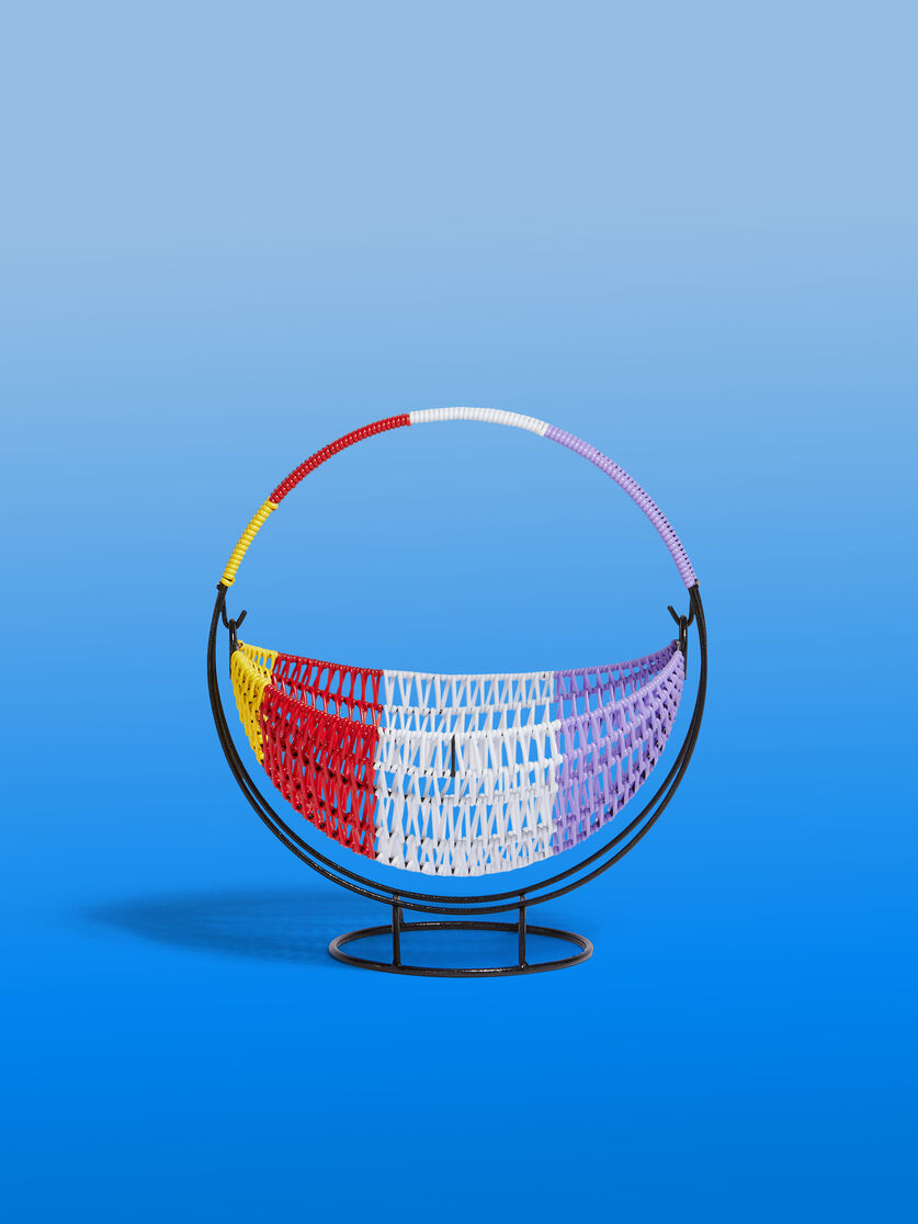 Multicolour striped MARNI MARKET woven cable fruit basket - Accessories - Image 1
