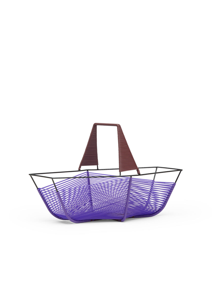 MARNI MARKET iron hexagonal fruit holder in purple and brown - Accessories - Image 2