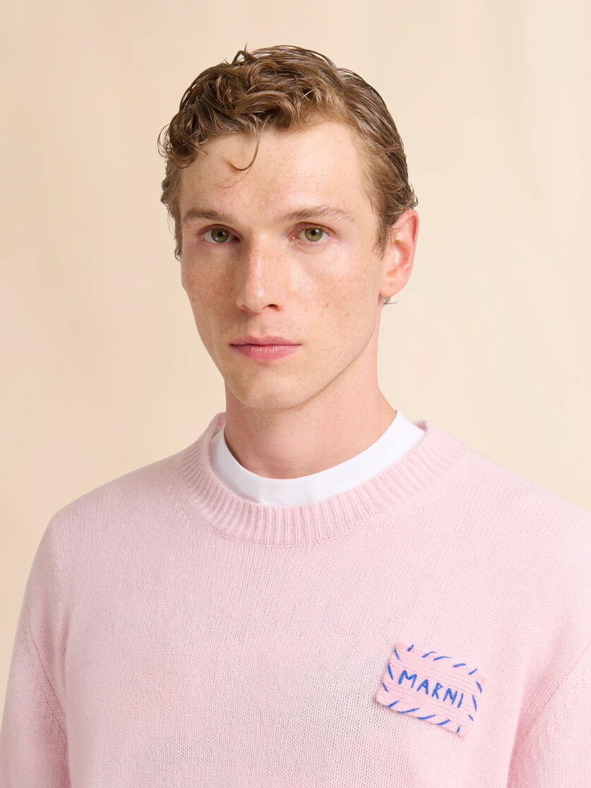 ピンク カシミアセーター Marniパッチ付き, Image 4