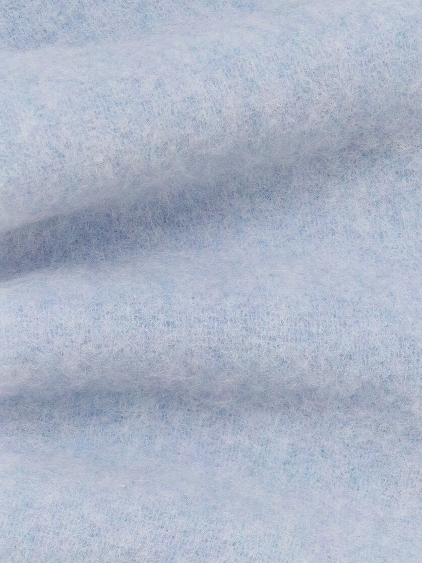 Light blue alpaca scarf, Image 2